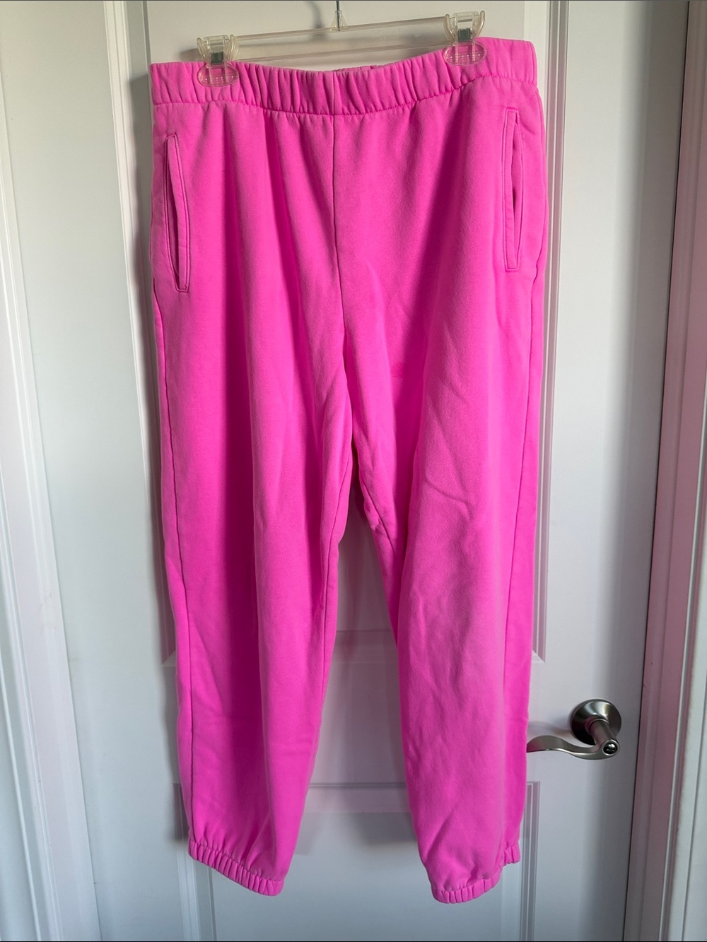 GAP Neon Pink Elastic Waist Sweatpants